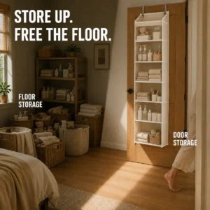 🎁 TODAY’S SPECIAL OFFER | Healrize® Over the Door Organizer with Pockets for Bedroom, Bathroom, Nursery & Closet Storage 🎁
