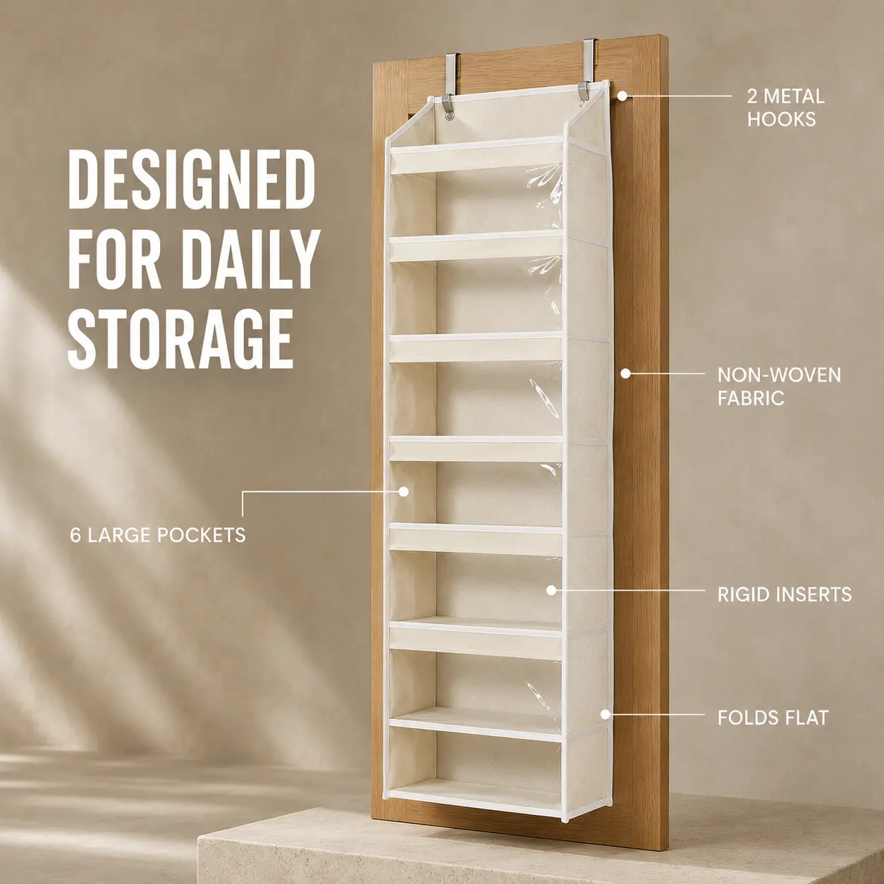 🎁 TODAY’S SPECIAL OFFER | Healrize® Over the Door Organizer with Pockets for Bedroom, Bathroom, Nursery & Closet Storage 🎁