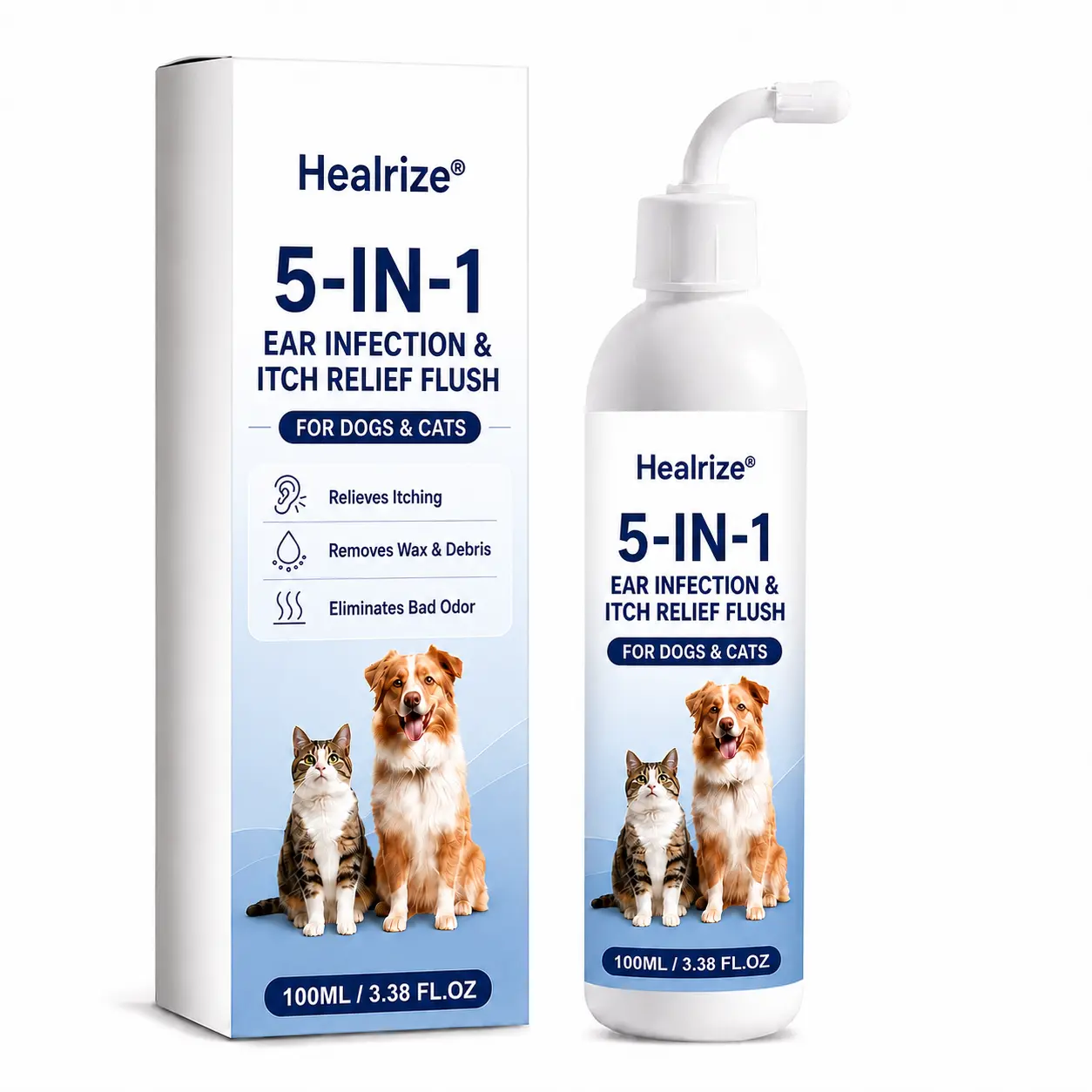 OFFICIAL
BRAND
🐱🐕Healrize® 5-in-1 Ear Infection & Itch Relief Flush for Dogs & Cats