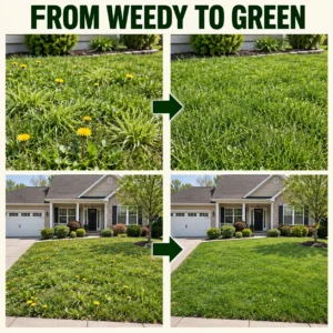 🔥 Healrize® 5-in-1 Weed & Feed | Fast-Acting Dual-Action Granules for Stubborn Lawn Weeds & a Greener-Looking Lawn